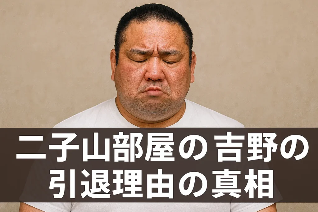 二子山部屋の吉野の引退理由の真相｜公式発表がない背景と考えられる要因