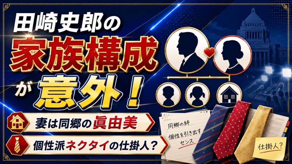 田崎史郎の家族構成が意外！妻は同郷の眞由美で個性派ネクタイの仕掛人