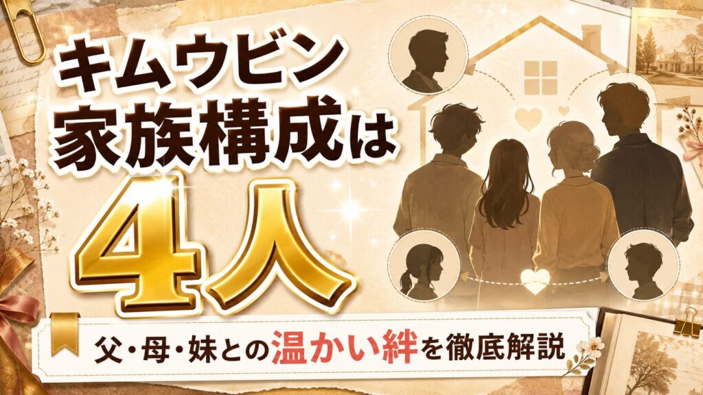 キムウビンの家族構成は4人!父・母・妹との温かい絆エピソードを徹底解説